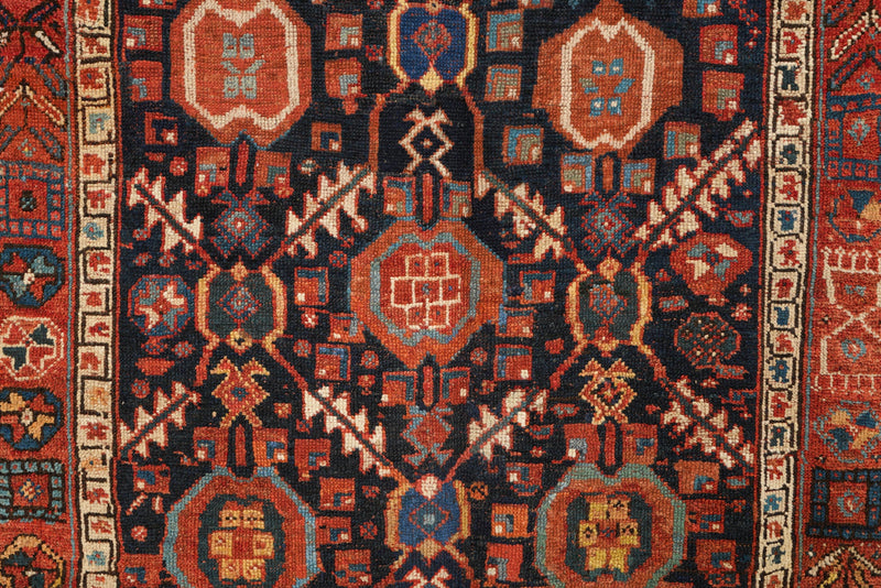 Antique Kurdish Rug  8'3" x 4'