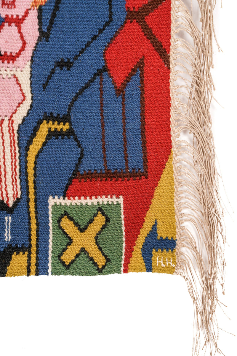 Vintage Norwegian Tapestry 2'7" x 1'9"